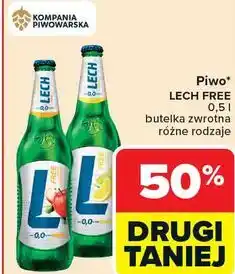 Carrefour Piwo* LECH FREE 0,5 l butelka zwrotna różne rodzaje oferta