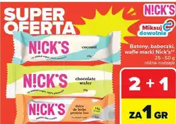 Carrefour Batony, babeczki, wafle marki N!ck's oferta