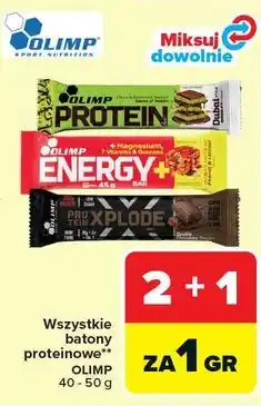 Carrefour Wszystkie batony proteinowe OLIMP oferta
