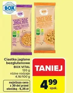 Carrefour Ciastka jaglane bezglutenowe BOX VITAL oferta