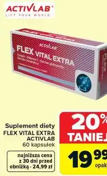 Carrefour Suplement diety FLEX VITAL EXTRA ACTIVLAB oferta