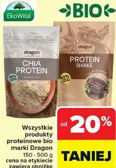 Carrefour Wszystkie produkty proteinowe bio marki Dragon oferta