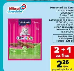 Carrefour Przysmaki dla kota CAT STICK MINI VITAKRAFT oferta