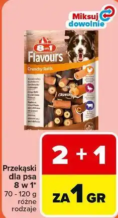 Carrefour Przekąski dla psa 8 w 1* 70 - 120 g różne rodzaje oferta