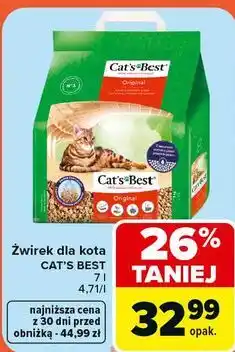 Carrefour Żwirek dla kota CAT'S BEST oferta