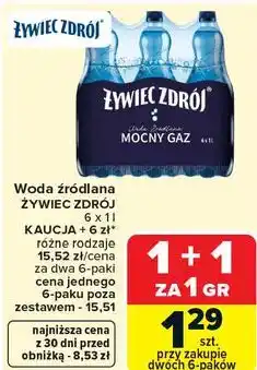 Carrefour Woda źródlana ŻYWIEC ZDRÓJ oferta