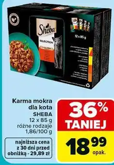 Carrefour Karma mokra dla kota SHEBA oferta