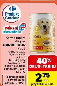 Carrefour Karma mokra dla psa CARREFOUR oferta