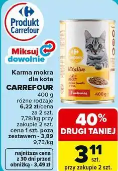 Carrefour Karma mokra dla kota CARREFOUR oferta