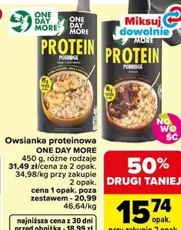 Carrefour Owsianka proteinowa ONE DAY MORE oferta
