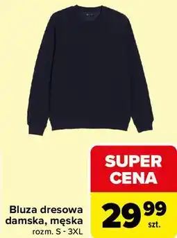 Carrefour Bluza dresowa damska, męska rozm. S - 3XL oferta