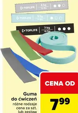 Carrefour Guma do ćwiczeń różne rodzaje oferta