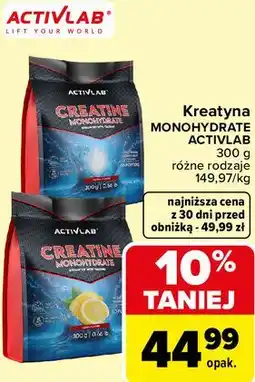 Carrefour Kreatyna MONOHYDRATE ACTIVLAB oferta
