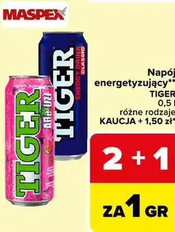 Carrefour Napój energetyzujący** TIGER oferta
