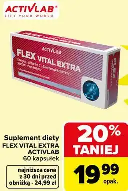 Carrefour Suplement diety FLEX VITAL EXTRA ACTIVLAB 60 kapsułek oferta