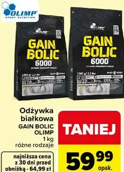 Carrefour Odżywka białkowa GAIN BOLIC OLIMP oferta