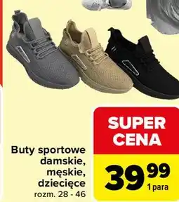 Carrefour Buty sportowe damskie, męskie, dziecięce rozm. 28 - 46 oferta