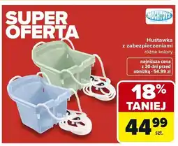 Carrefour Huśtawka z zabezpieczeniami różne kolory oferta