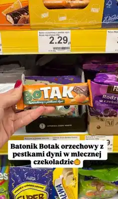 Dino Baton orzechowy z pestkami dyni Botak oferta