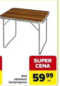 Carrefour Stół składany kempingowy oferta