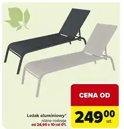 Carrefour Leżak aluminiowy oferta