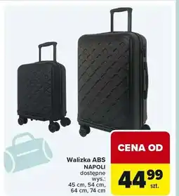 Carrefour Walizka ABS Napoli dostępne wys.: 45 cm, 54 cm, 64 cm, 74 cm oferta