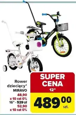 Carrefour Rower dziecięcy Miravo 12 oferta