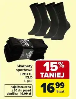 Carrefour Skarpety sportowe Frotte 16cm oferta