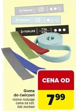 Carrefour Guma do ćwiczeń różne rodzaje oferta