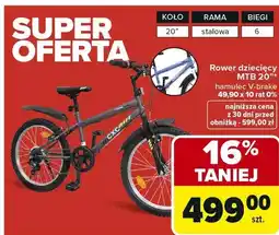 Carrefour Rower dziecięcy MTB 20 oferta