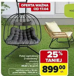 Carrefour Fotel ogrodowy 2-osobowy oferta