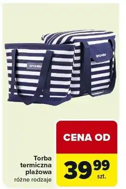 Carrefour Torba termiczna plażowa różne rodzaje oferta