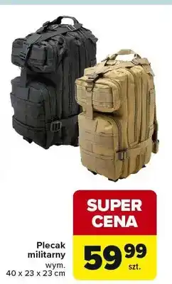 Carrefour Plecak militarny 40 x 23 x 23 cm oferta