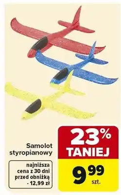 Carrefour Samolot styropianowy oferta