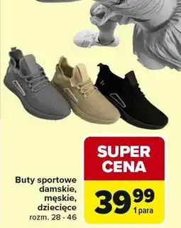 Carrefour Buty sportowe damskie, męskie, dziecięce oferta