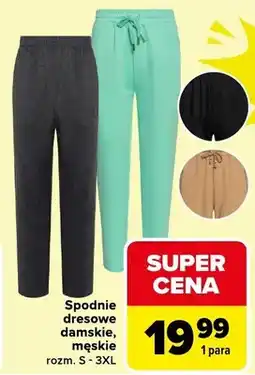 Carrefour Spodnie dresowe damskie, męskie oferta