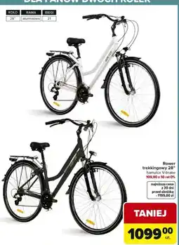 Carrefour Rower trekkingowy 28 hamulce V-brake oferta