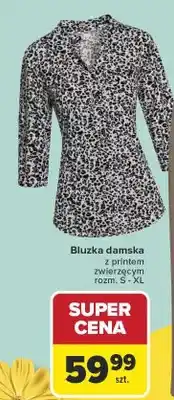 Carrefour Bluzka damska z printem zwierzęcym oferta