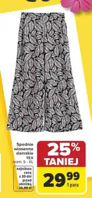 Carrefour Spodnie wiosenne damskie oferta