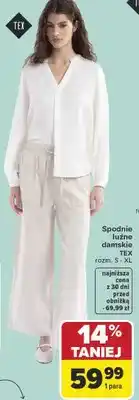 Carrefour Spodnie luźne damskie oferta