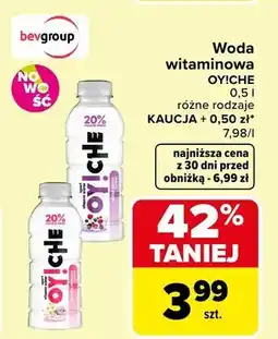 Carrefour Woda witaminowa różne rodzaje oferta