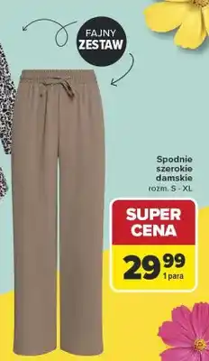 Carrefour Spodnie szerokie damskie oferta