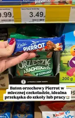 Dino Baton orzechowy Pierrot w mlecznej czekoladzie oferta