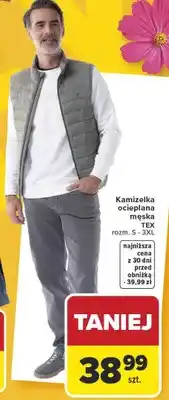 Carrefour Kamizelka ocieplana męska oferta