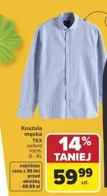 Carrefour Koszula męska oxford oferta
