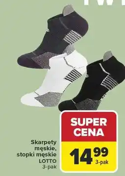 Carrefour Skarpety męskie, stopki męskie 3-pak oferta