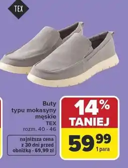 Carrefour Buty typu mokasyny męskie oferta