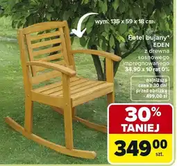 Carrefour Fotel bujany Eden z drewna sosnowego impregnowanego oferta