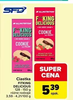 Carrefour Ciastka FitKing Delicious różne rodzaje oferta