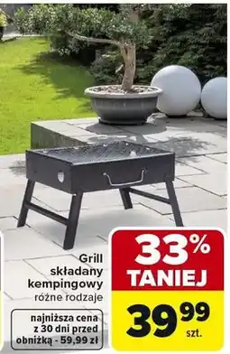 Carrefour Grill składany kempingowy różne rodzaje oferta